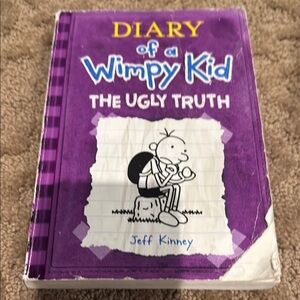 🌸Purple Hardcover Book with Cartoon Illustration